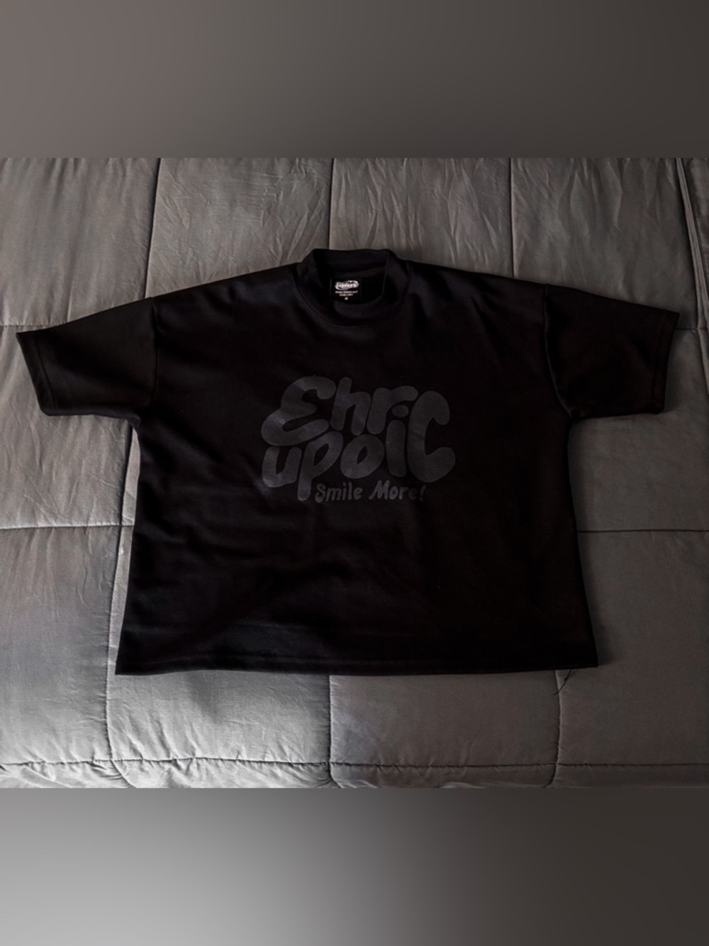 Euphoric777 ‘Smile More` Boxy T-Shirt